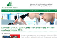 La Oficina UMA-ATECH Puente con Corea estará presente en el Animacomic 2015